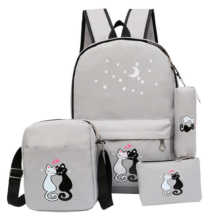 4-Piece School Bag Set for Girls & Boys