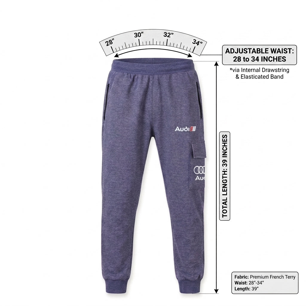 Premium Adjustable Waist Track Trousers (28–34)