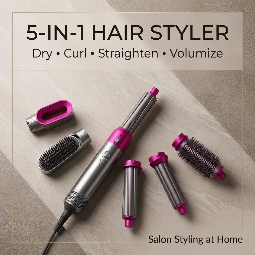 5-in-1 Hair Styler & Hot Air Brush