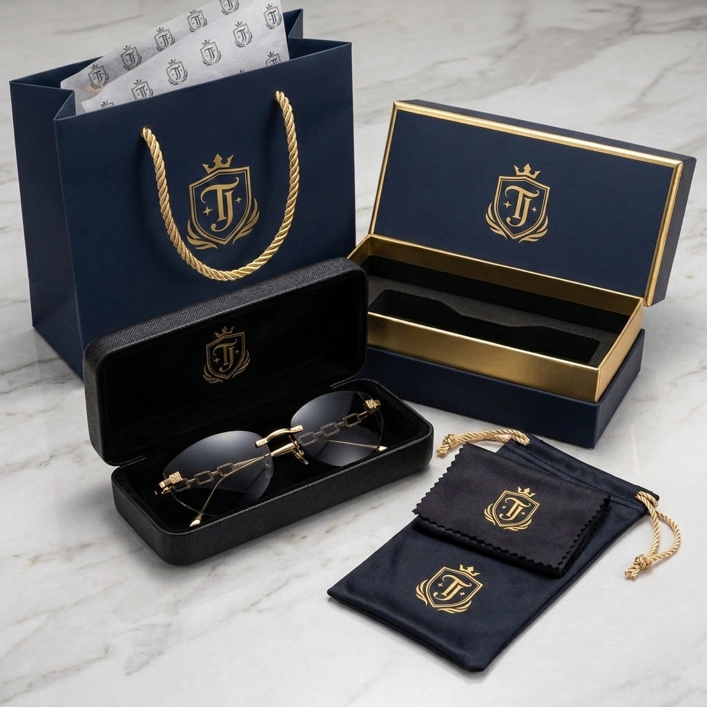 A8501 Luxury Rimless Gradient Sunglasses