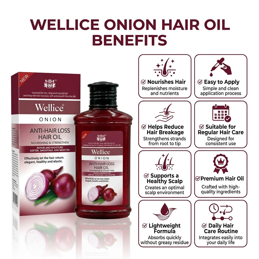 Wellice Onion Anti-Hair Loss Hair Oil