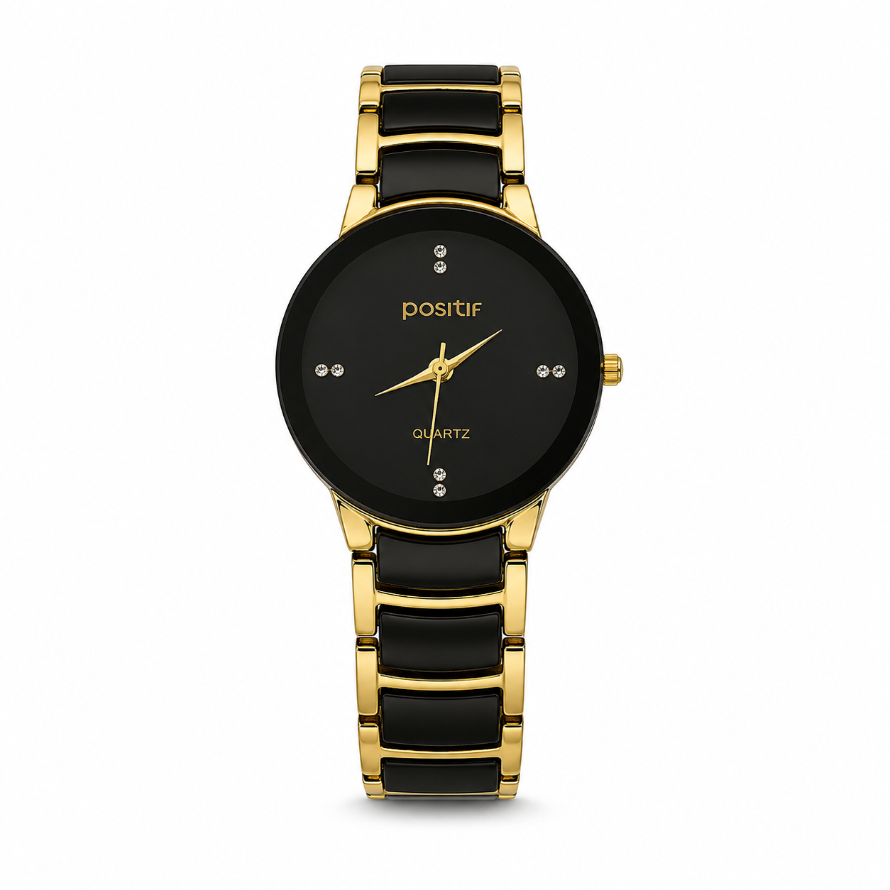Luxury Men's Black Gold Quartz Watch