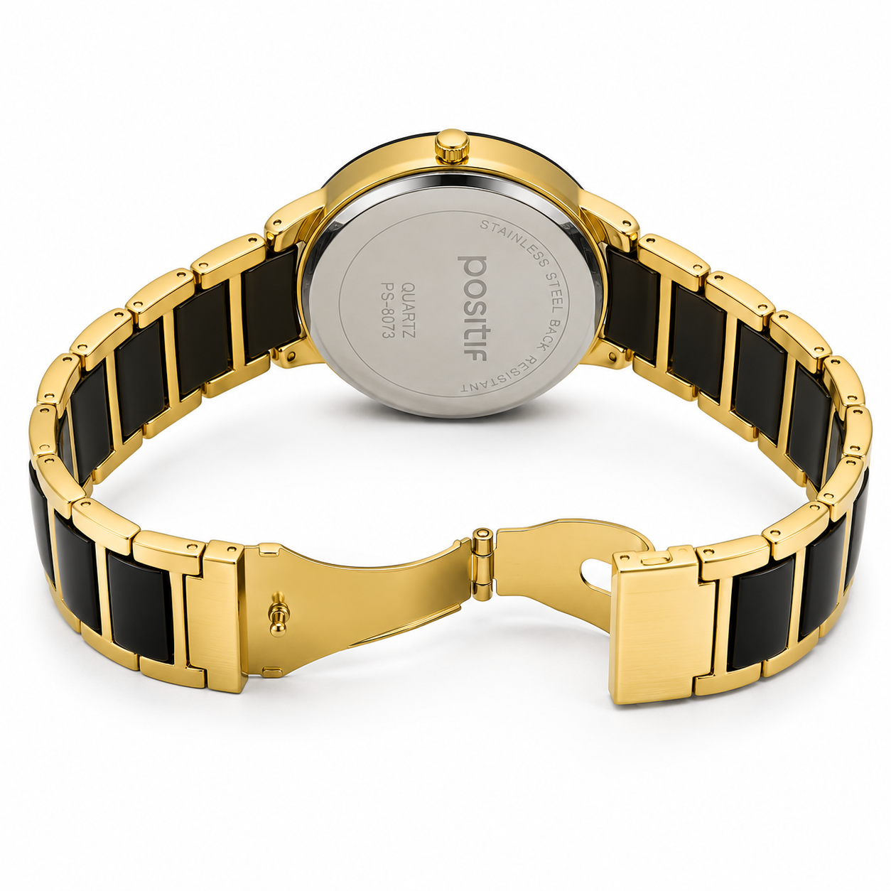Luxury Men's Black Gold Quartz Watch