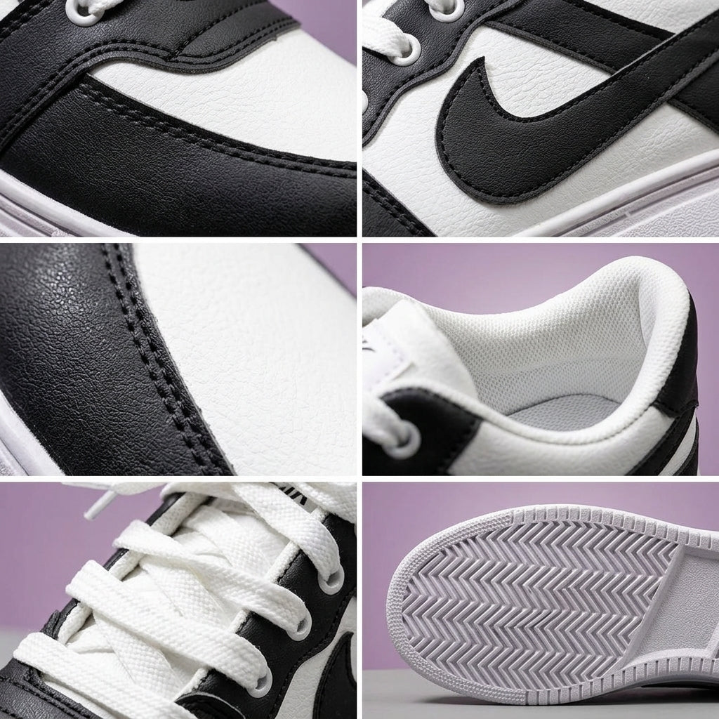 Men's Black Rexine Casual Sneakers