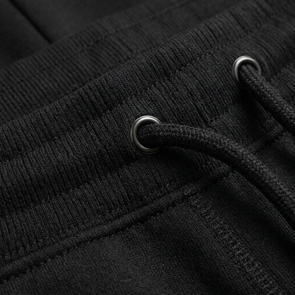 Men's Luxury Black Jogger Trousers with Double Side Zipper Pockets