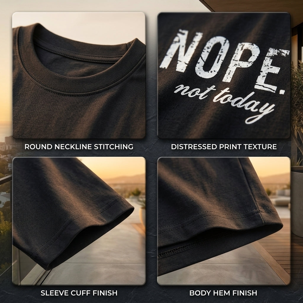Men's Black Micro Printed T-Shirt – Premium Soft Casual Graphic Tee