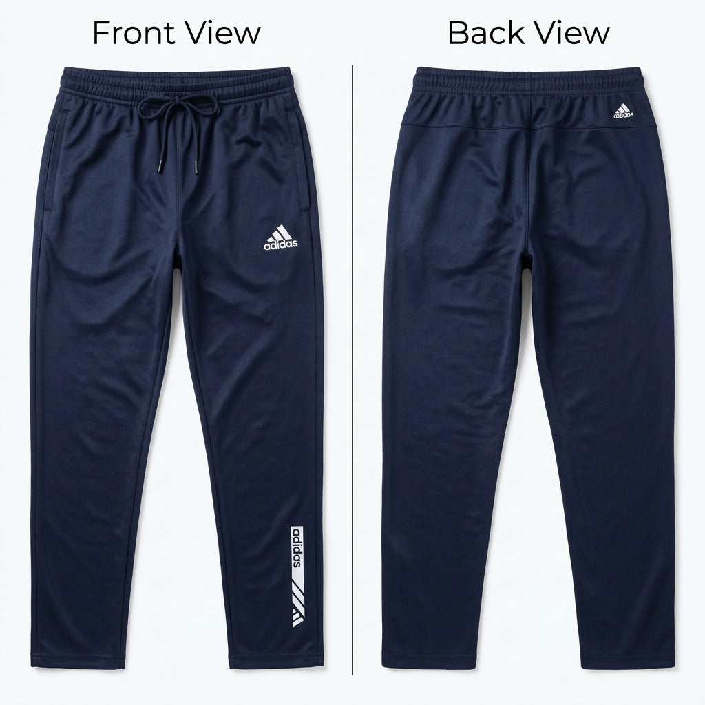 Men's Micro Polyester Embroidered Sports Trouser