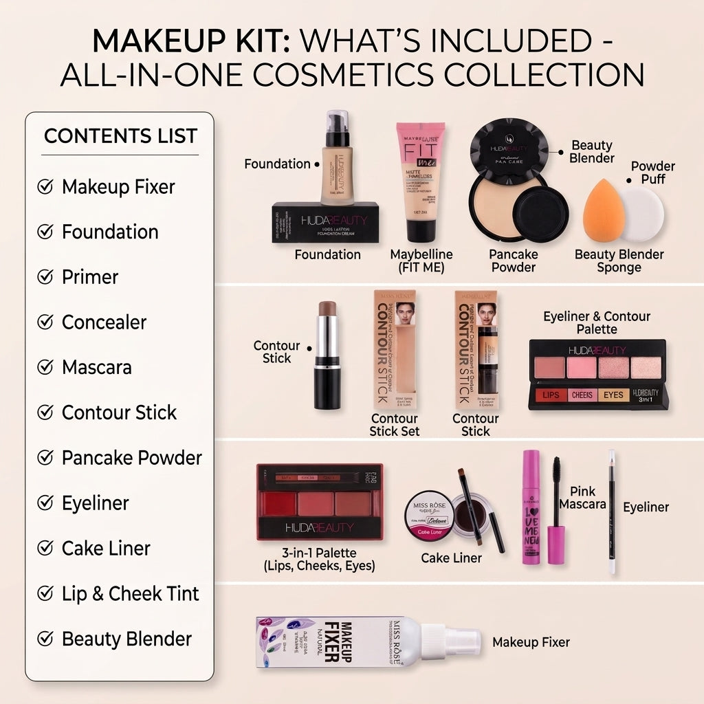 12-in-1 Professional Makeup Kit for Women