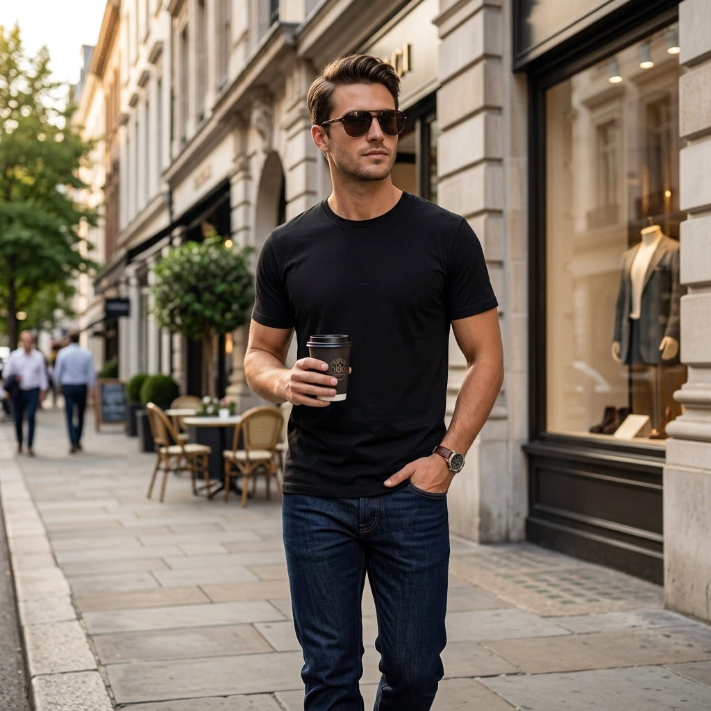 Pack of 3 Men's Premium Plain Half Sleeve T-Shirts