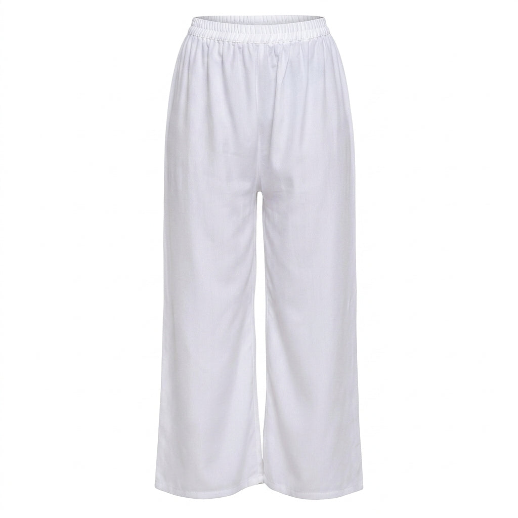 Women's  premium White Wide Leg Palazzo Pants