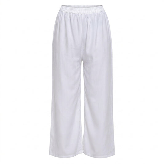 Women's  premium White Wide Leg Palazzo Pants