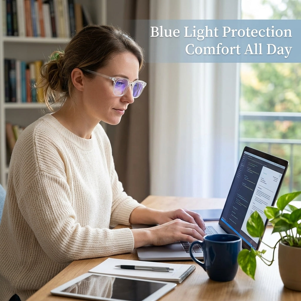 UV400 Blue Light Blocking Glasses for Men & Women