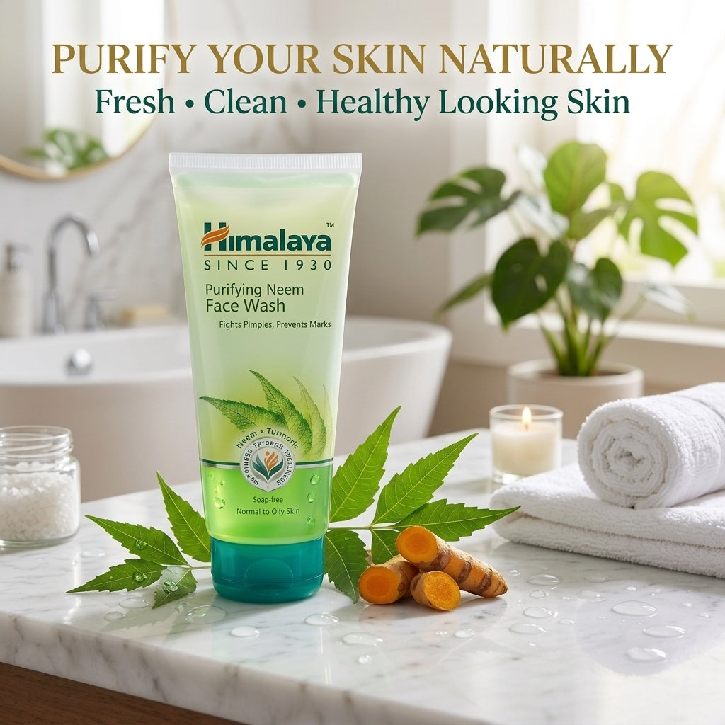 Himalaya Purifying Neem Face Wash for Oily & Acne Skin