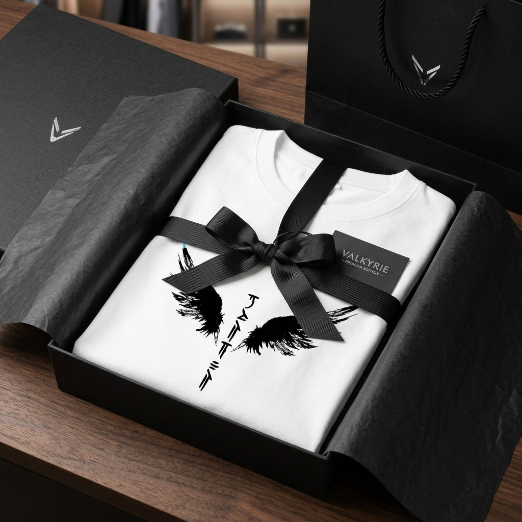 Men's White Printed Wings Dri Fit T-Shirt