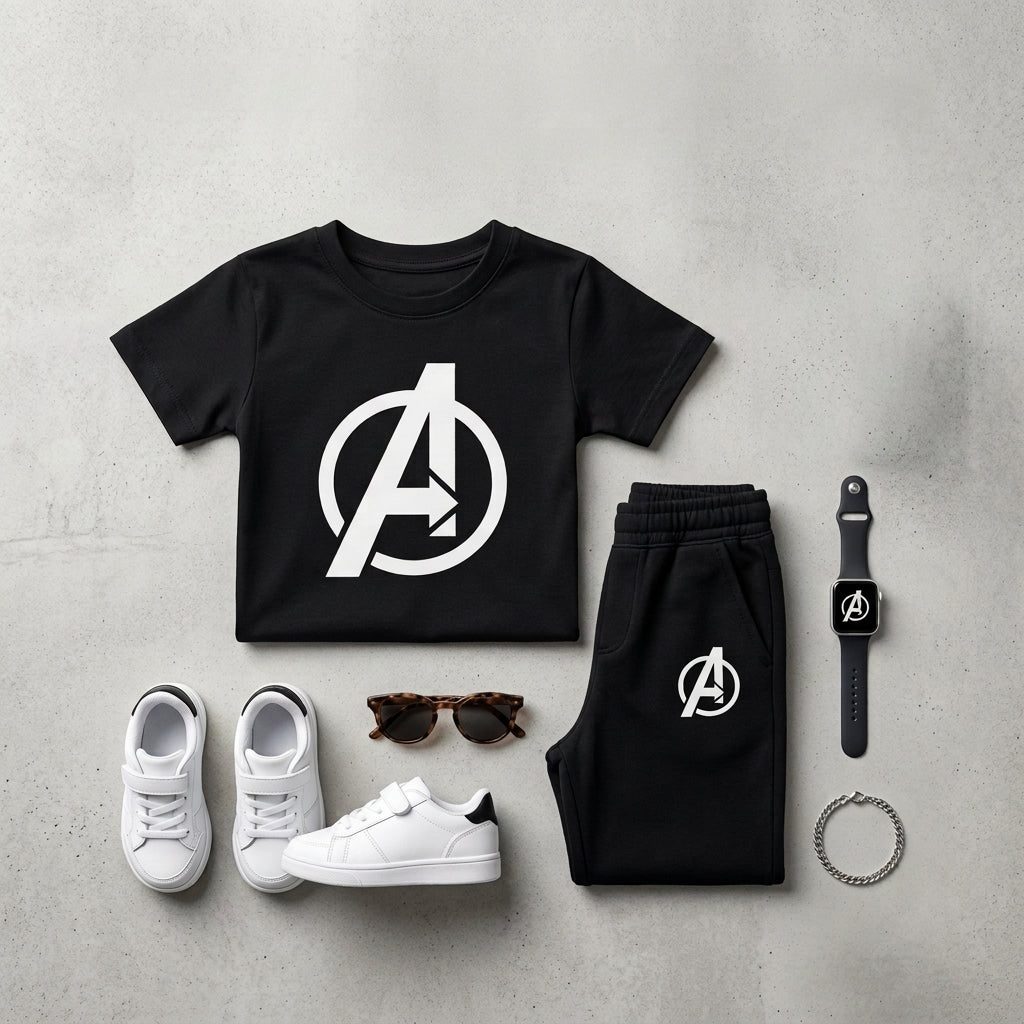 Men's  premium  Black Track Suit