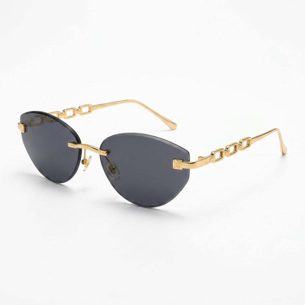 A8501 Luxury Rimless Gradient Sunglasses