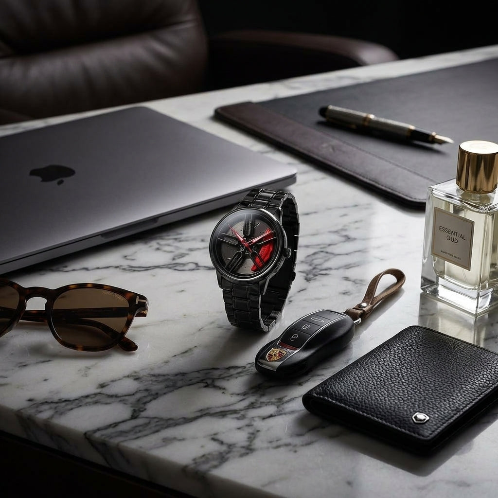 Men's Luxury  and premium Spinning Dial Watch