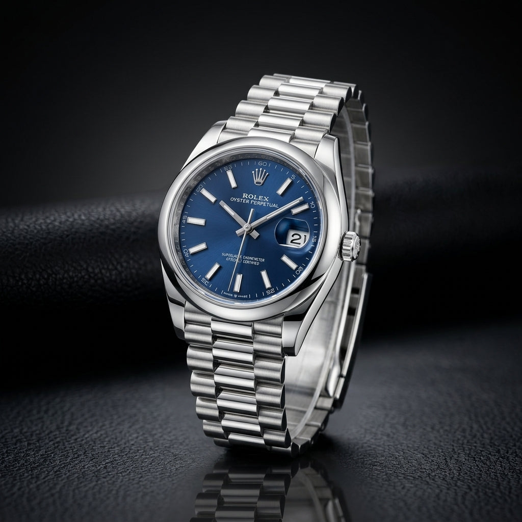 Luxury Stainless Steel Men's Analog Watch with Date Display & Luminous Hands