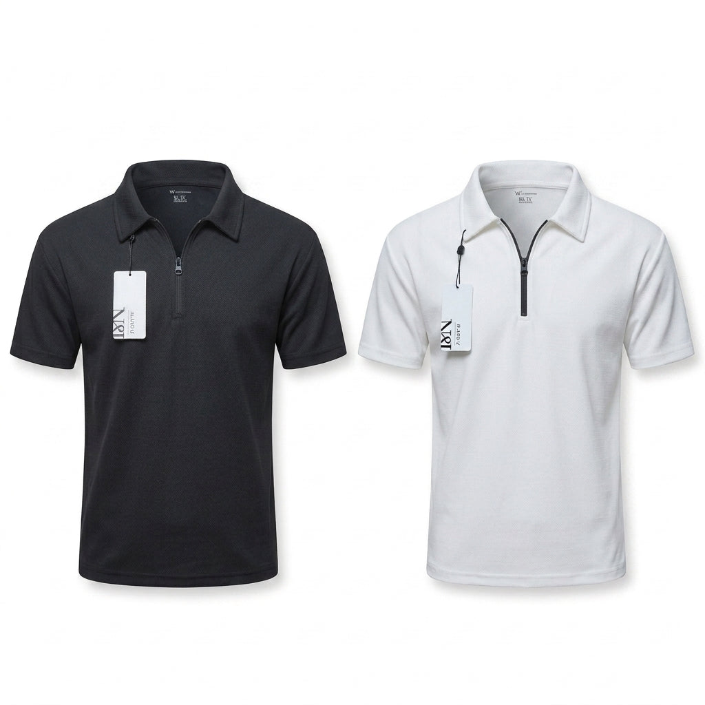 Men's Black & White Hooded  casual Sweatshirt Set