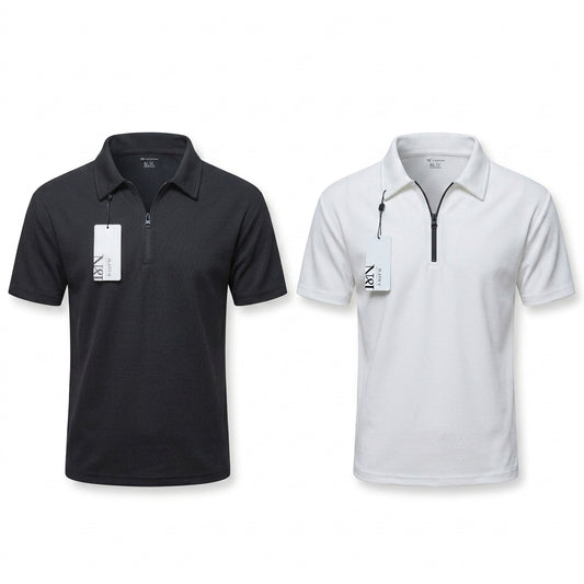 Men's Black & White Hooded  casual Sweatshirt Set